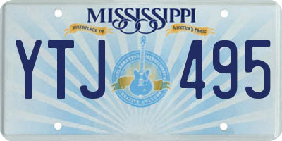 MS license plate YTJ495