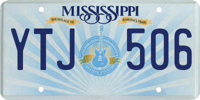 MS license plate YTJ506
