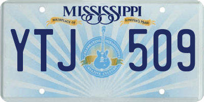 MS license plate YTJ509