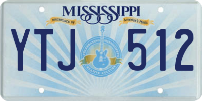 MS license plate YTJ512