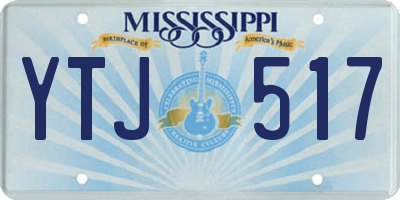 MS license plate YTJ517