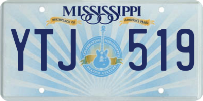MS license plate YTJ519