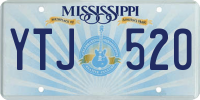 MS license plate YTJ520