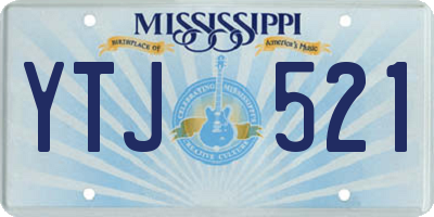 MS license plate YTJ521