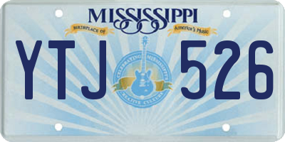 MS license plate YTJ526
