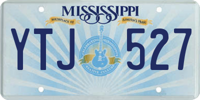 MS license plate YTJ527