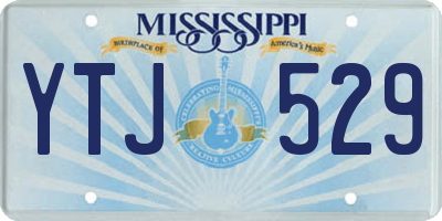 MS license plate YTJ529