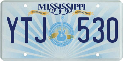 MS license plate YTJ530