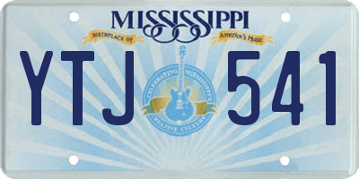 MS license plate YTJ541