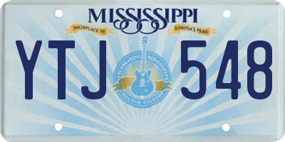MS license plate YTJ548