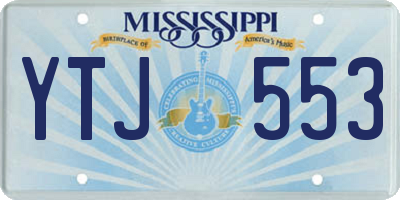 MS license plate YTJ553