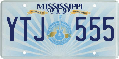 MS license plate YTJ555
