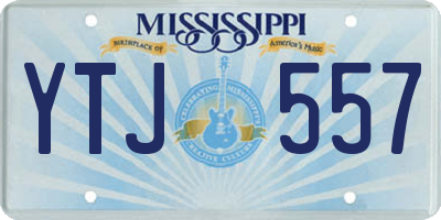 MS license plate YTJ557
