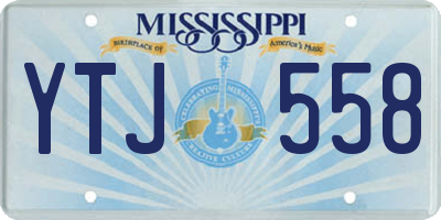 MS license plate YTJ558