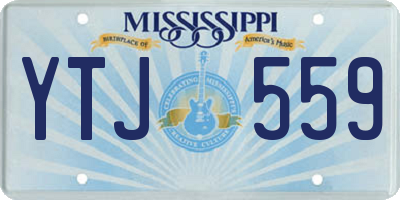 MS license plate YTJ559