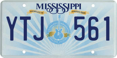 MS license plate YTJ561