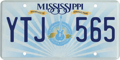 MS license plate YTJ565