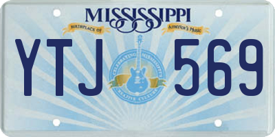 MS license plate YTJ569