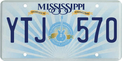 MS license plate YTJ570