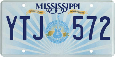 MS license plate YTJ572