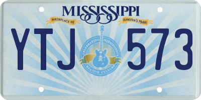 MS license plate YTJ573