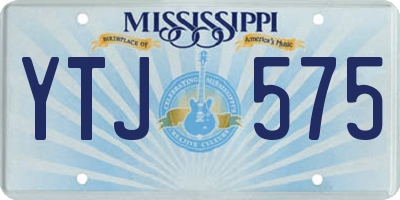 MS license plate YTJ575