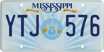 MS license plate YTJ576