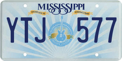 MS license plate YTJ577