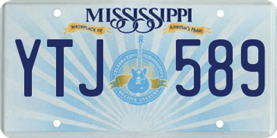 MS license plate YTJ589