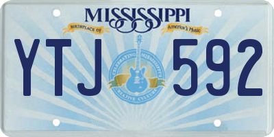 MS license plate YTJ592