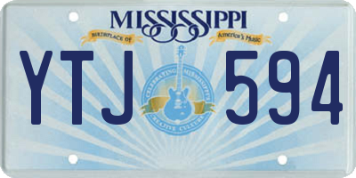 MS license plate YTJ594
