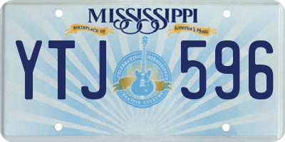 MS license plate YTJ596