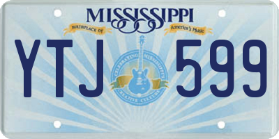 MS license plate YTJ599