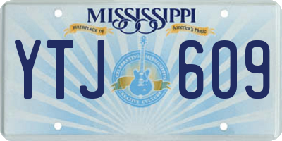 MS license plate YTJ609