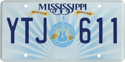 MS license plate YTJ611