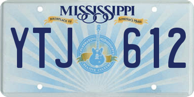 MS license plate YTJ612