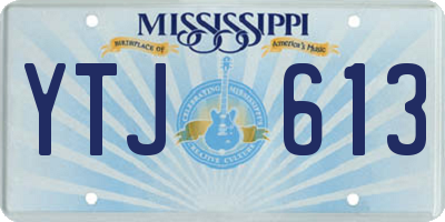 MS license plate YTJ613