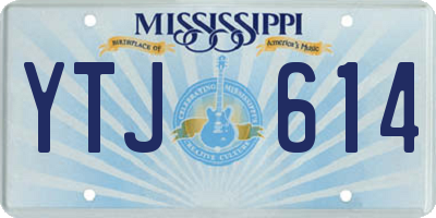 MS license plate YTJ614