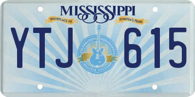 MS license plate YTJ615