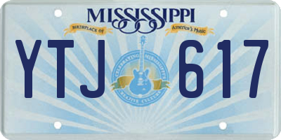 MS license plate YTJ617