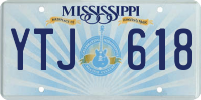 MS license plate YTJ618