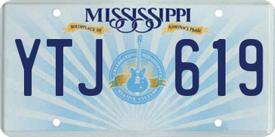 MS license plate YTJ619