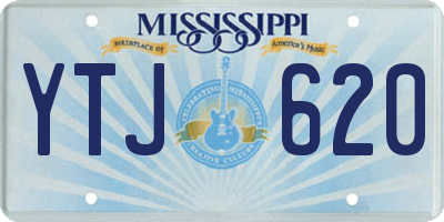 MS license plate YTJ620