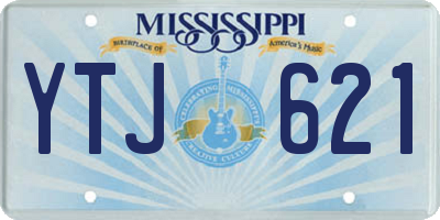 MS license plate YTJ621