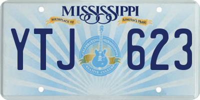 MS license plate YTJ623