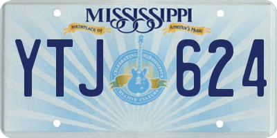 MS license plate YTJ624