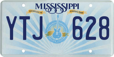 MS license plate YTJ628
