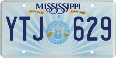 MS license plate YTJ629