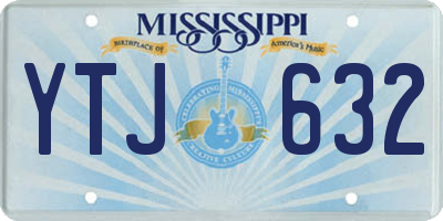 MS license plate YTJ632
