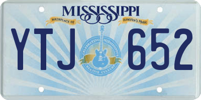 MS license plate YTJ652